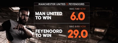 Gokken op Feyenoord Manchester United