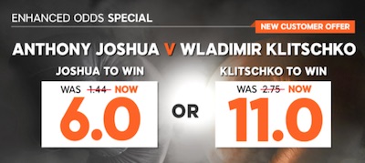 Gokken op Klitschko Joshua