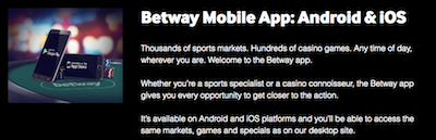 App betway mobiel