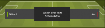 Bekerfinale Nederland KNVB Willem II Ajax