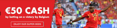 super odds circus Belgie - Kazachstan kwalificatie match Euro 2020