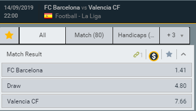  barcelona vs valencia odds gokken quoteringen