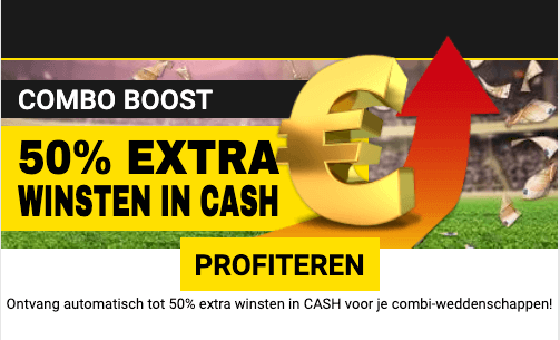 Bij combinatie weddenschappen krijg je tot 50% meer BetFIRST Bonus!