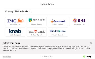 Alle banken die samenwerken met Trustly in Nederland