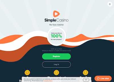 Bekijk de Simple Casino Sport website
