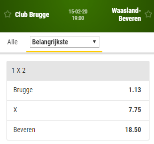 brugge beveren waasland bwin