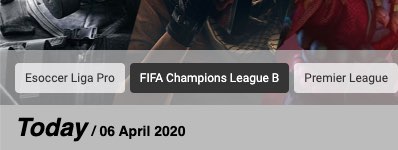 Fifa wedden in April 2020