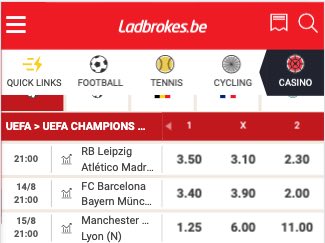 Zo ziet mobiel wedden op Ladbrokes eruit!