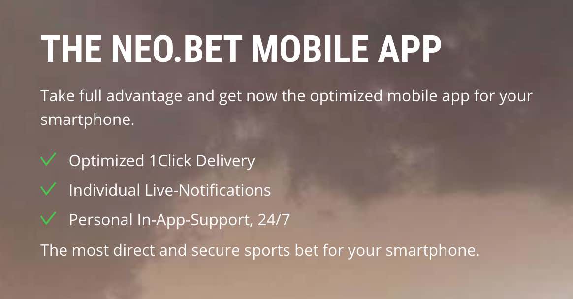 NEObet app