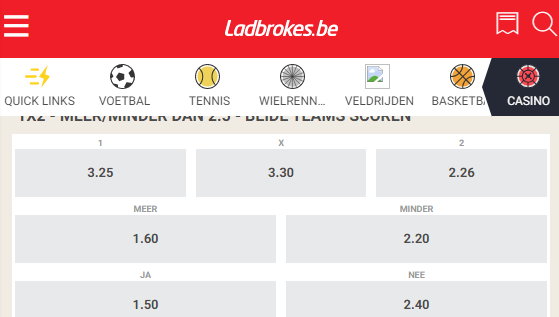 Ladbrokes App Betslip