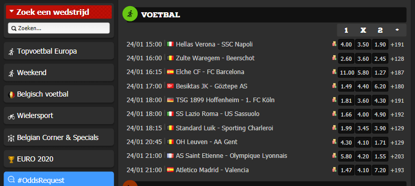 mobiel wedden voetbal bingoal website