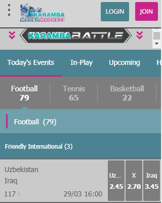 Startscherm karamba app