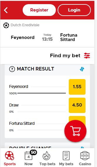 sportwedden op de betclic app
