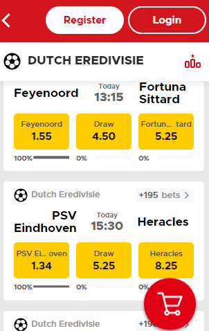 competitieoverzciht wedstrijden betclic app