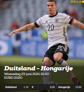 Duitsland Hongarije wedden 23-06-2021 euro 2020