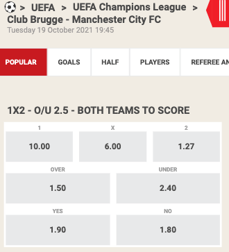 Club Brugge underdog tegen Paris Saint Germain in eigen huis