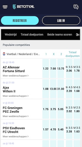 betcity app mobiel