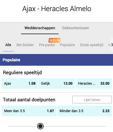 Ajax heracles odds voorspelling