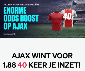 40 keer je inzet als Ajax winst van Benfica