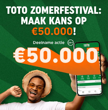 Toto Zomerfestival: Maak kans op € 50.000 t/m 21 juli 2022