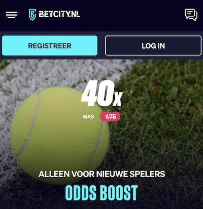 BetCity promotie Djokovic odd boost