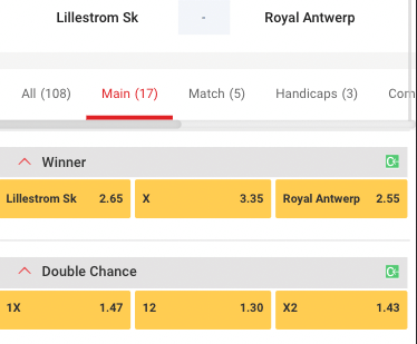 Odds SK Lillestrom - Royal Antwerp | Circus