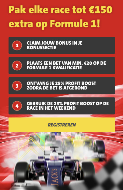 Formule 1 Jacks Casino promotie