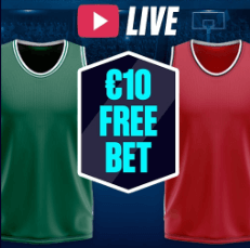 10 euro live free bet bij wedden op de NBA