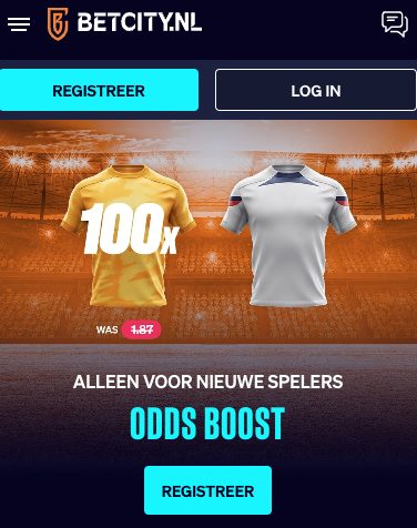 Betcity odds boost van 100x je inzet bij Nederland - Verengide Staten