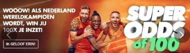 Pak 100x je inzet als Nederland het WK wint 