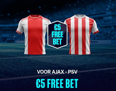 Betcity € 5 free bet Ajax PSV 06-11-2022