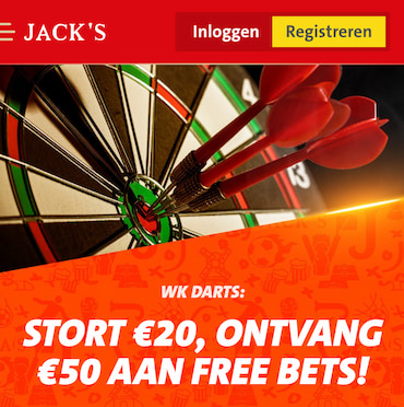 Jacks WK Darts welkombonus