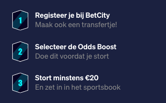 Pak de Beticty odds boost in 3 stappen