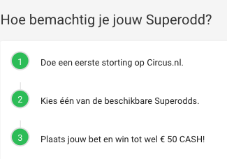 Stappenplan Circus Super Odds