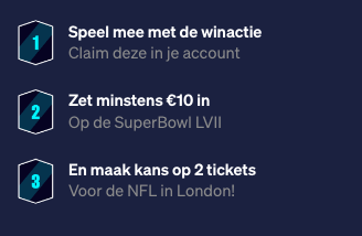 Stappen winactie NFL