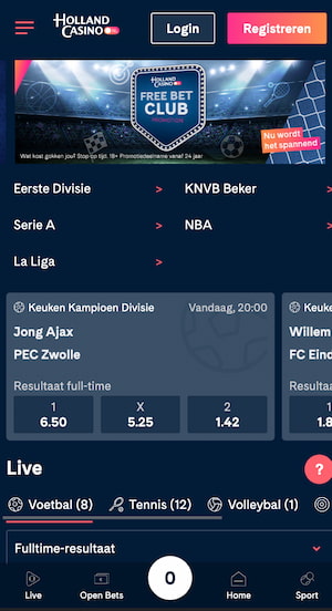 Holland Casino App Sportsbook