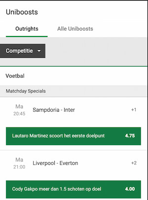 UniBoost Unibet Sportsbook 