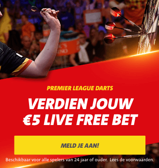 Jack's Premier League of Darts 2023 5 euro live free bet