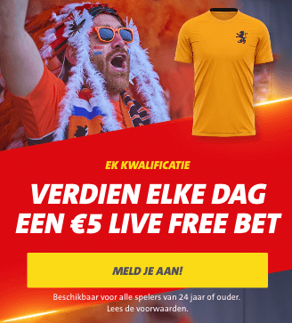 Jack's bonus bij wedstrijden Nederlands elftal