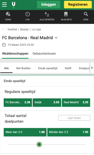 Barcelona - Real Madrid odds 19-03-2023 El Clasico