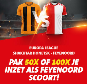Jacks Odds Boost Shaktar - Feyenoord