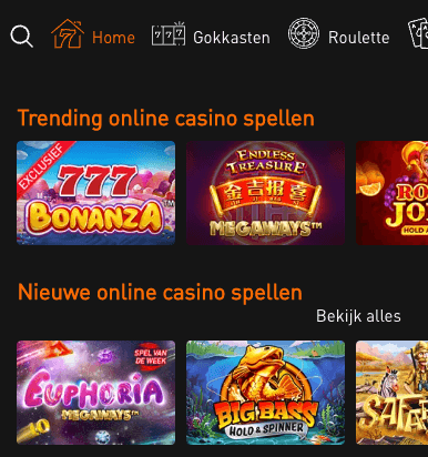 Honderden casino games bij 777.nl