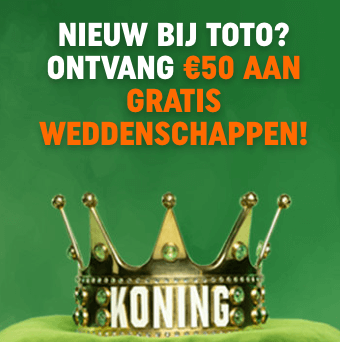 Toto welkomstbonus voor nieuwe spelers (24+)