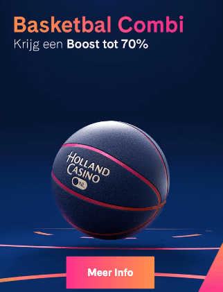 Holland Casino Basketbal Boost met 70% extra winst