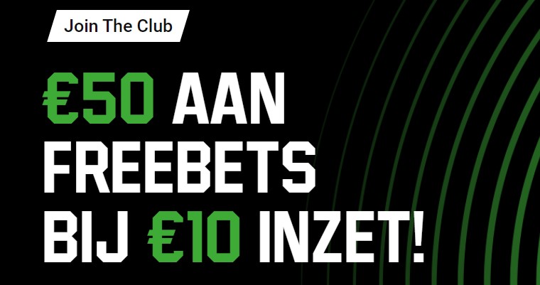 50 euro aan freebets unibet