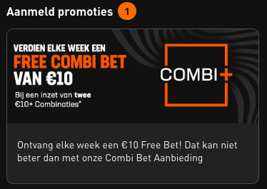 Livescore Bet aanmeld promotie