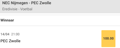 NEX PEC Zwolle Circus Super odds