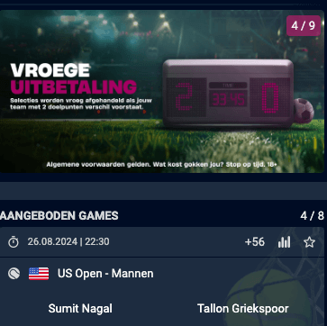 Vbet mobiele app vroege uitbetaling