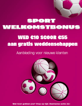 Vbet welkomstbonus 55 euro free bet