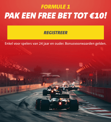 F1 Free Bet Jacks €10